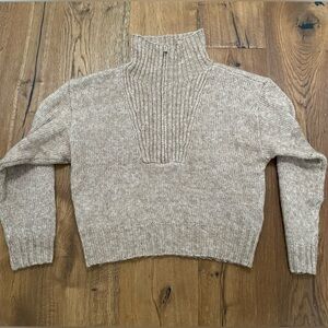 American Eagle Fuzzy half-zip sweater